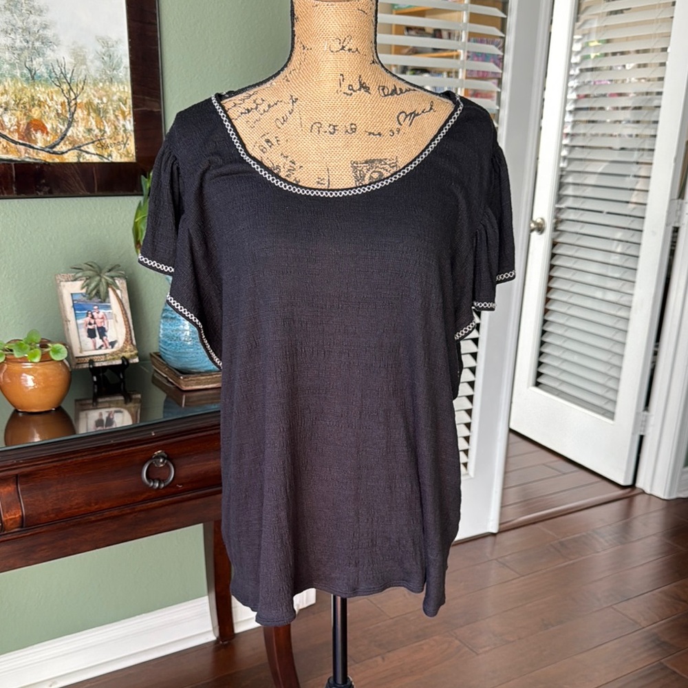 Elegant Black Women's Top